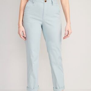 (NWT) Old Navy - light blue high waisted light OGC chino pants (small)